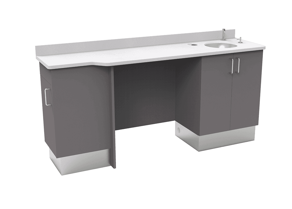 F1LS Flex Series Doctor's Side Cabinet (Left Sink)