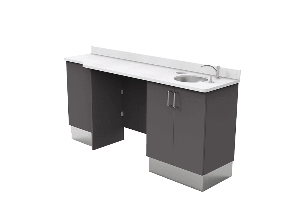 F1RS Flex Series Doctor's Side Cabinet (Right Sink)