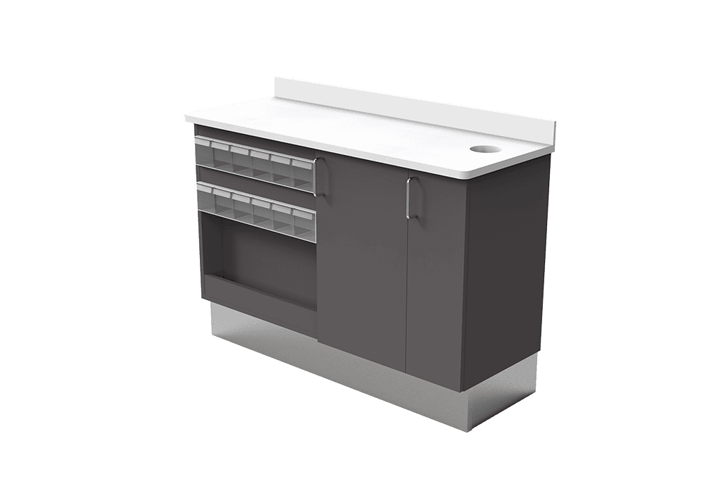 F3RNS Flex Series Assistant's Side Cabinet (Right, No Sink)