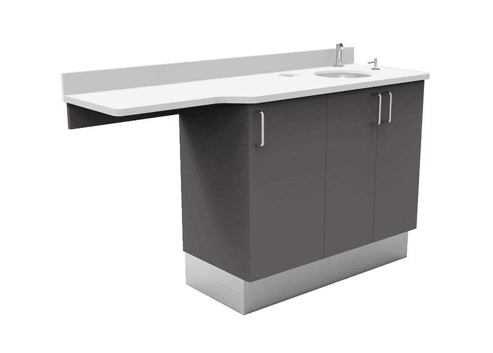 F3T1LS Flex Series Assistant's Cabinet (Left, Type 1 Sink)