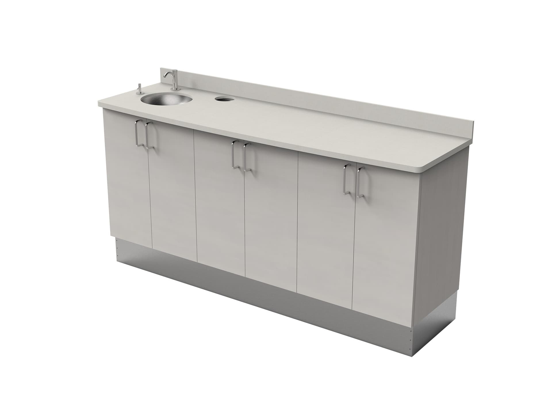 KSCM3LS1 K-Series Side Cabinet (3-Comp, Style 1)